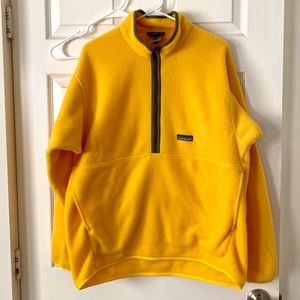 Patagonia Synchilla Pullover Yellow Fleece Large L